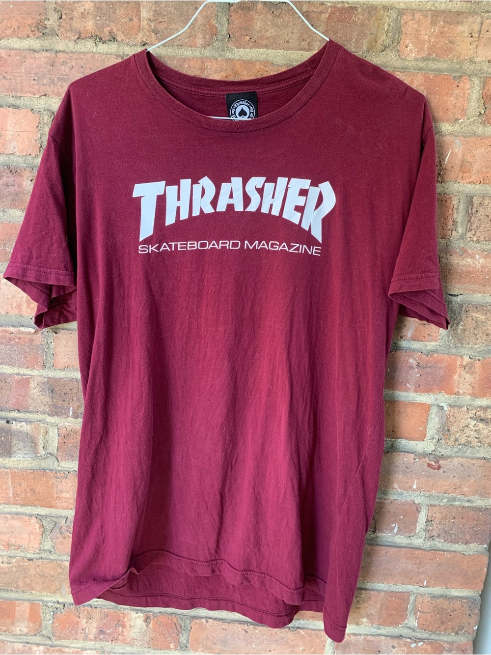 Thrasher size M maroon Tee Logo